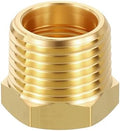 METALLIXITY 1PCS 1/2" MNPT x 3/8" FNPT Thread Brass Hex Bushing Extension | Brass Pipe Fittings, Tube Adapters Convert for Water Line, Tub Spout/Shower Head