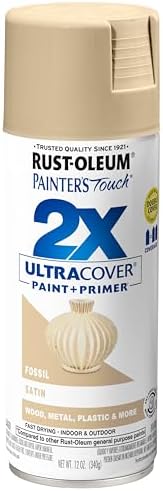 Rust-Oleum Painter's Touch 2X Ultra Cover Spray Paint, Satin Fossil