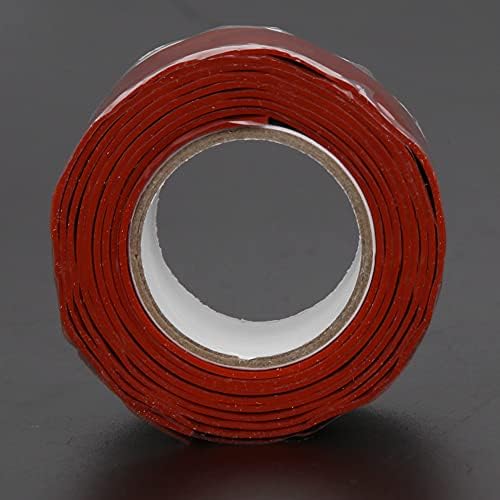 Self Fusing Silicone Tape Rubber Leak Silicone Self Amalgamating Tape Repairing Supplies for Plumbing Sealing Pipes Hose Repair Outdoor Coax and Tool Fixation (Red)