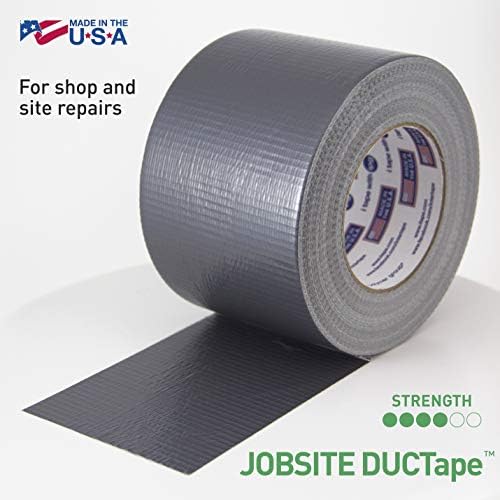 IPG JobSite DUCTape, Contractor Grade Duct Tape, 1.88" x 60 yd, Silver (Single Roll) (Pack of 3)