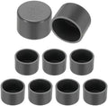 PATIKIL PVC Pipe End Caps, 9 Pack 1.3" Diameter Pipe Cover Cap Plug Adapter Socket Fittings for Build DIY Furniture Garden Shelf Water Line, Grey