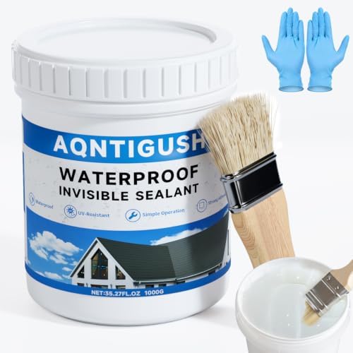 Transparent Waterproof Sealant 35oz, Clear Invisible Coating