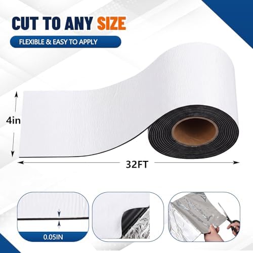 4" x 32' Roof Repair Tape, Weatherproof Flashing Membrane