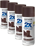 Rust-Oleum 334066 Painter's Touch 2X Ultra Cover Spray Paint, 12 oz, Satin Espresso (Pack of 4)
