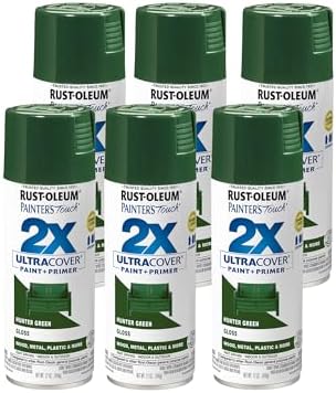 Rust-Oleum Painter's Touch 2X Ultra Cover Spray Paint, Gloss Hunter Green