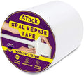 ATack Waterproof Patch and Seal Tape, White, 4 Inches x 10 Feet, Water Barrier Tape for Stop Leak Repair on Pipes, Chimney, Roof, Boat, and HVAC