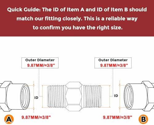 1/8" Male NPT To 1/8" Male NPT SUS304 Hex Nipple | Solid Male Pipe Adapter Hose Connectors for Pipe Repair, Bathroom Remodel, Tool Extensions, Compression, Irrigation