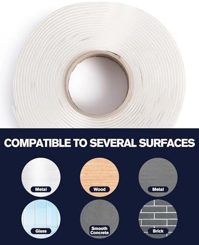X-Haibei Butyl Seal Tape RV 1/8" X 1" X 30' White, RV Butyl Rubber Sealant Tape,Leak Proof Putty Tape for RV Repair, Window Sealing, Boat Sealing, Glass and EDPM Rubber Roof Patching