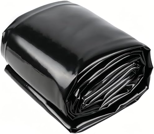 Adroiteet 15 x 25 FT Pond Liner, Fish Pond HDPE Liner, Pond Liners for Outdoor Ponds, Koi Ponds, Garden Fountain, Waterfall