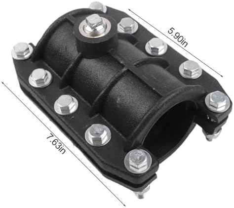 Pipe Repair Clamp for 25mm, 32mm, 63mm Pipes - PE Leak Proof Fix for Metal, Plastic, Cast Iron, Cement Water Lines - Quick Install No Tools(25mm)