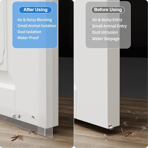 Best Door Weather Stripping Extra Thick 2mm Door Draft Stopper Silicone Seal Strip, Draft Seal Tape for Doors Windows and Shower Glass Gap 2 Inch(W) x 20 FT(L)
