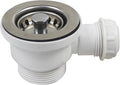 Talea 2.7 Inch Bowl Type Stainless Steel Sink Drain Assembly Kit With Overflow Connector For Kitchen SInk XJ230C002 (Without overflow pipe)