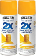 Rust-Oleum 249862 Painter's Touch 2X Ultra Cover Spray Paint, 12 oz, Gloss Marigold (Pack of 2)