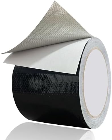 WaterproofRepair Tape for Fabric, 3.1IN x24.6FT Outdoor Repair-Black | For RV Roof, Tarp, Tent, Sail and Boat Cover Outdoor Repair Patch, Multipurpose Awning Repair Tape