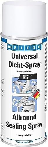 WEICON Allround Sealing Spray 400ml / 13.5oz | Waterproof Sealant for Indoor & Outdoor Use | Ideal for Boat, Car, Motorcycle, Caravan | Industrial Grade (Black, 400ml / 13.5oz)