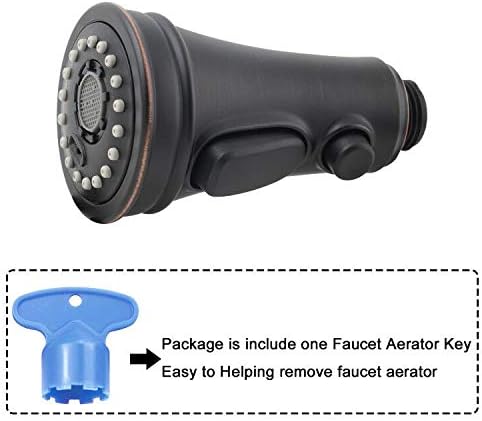 Universal Kitchen Faucet Head Replacement, 3 Modes Spray, Oil-Rubbed Bronze