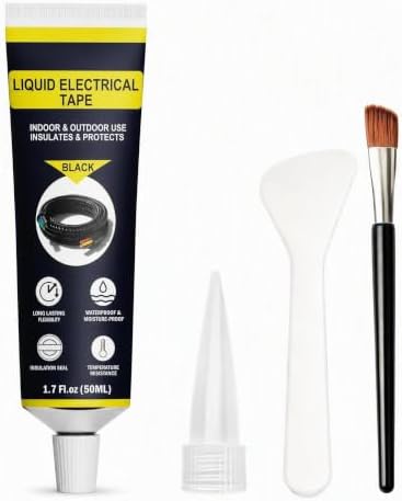 Liquid Electrical Tape, 1.76 Oz Waterproof Insulating Coating for Wires