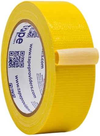 WOD DTC10 Advanced Strength Industrial Grade Yellow Duct Tape, 1.5 inch x 60 ft. Waterproof, UV Resistant For Crafts & Home Improvement