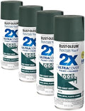 Rust-Oleum 350372 Painter's Touch 2X Ultra Cover Spray Paint, 12 oz, Satin Deep Forest (Pack of 4)