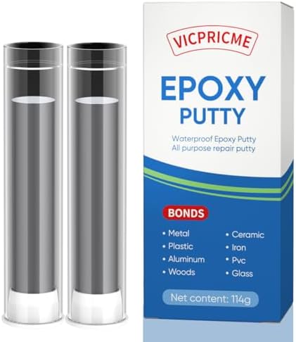 vicpricme Black Epoxy Putty for Boat Pipe Hull, Underwater Repair, 120g