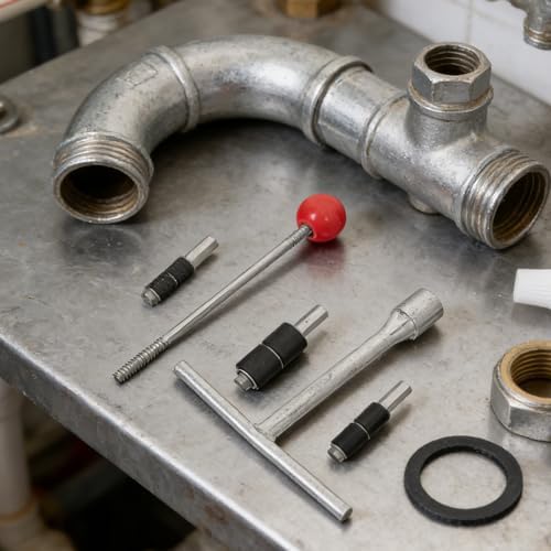 Universal Water Stopper Tool Kit for Plumbing Emergency Repair, Stainless Steel and Copper Construction, Fits 20/25/32mm Water Pipes, for Home Use and Pipe Maintenance