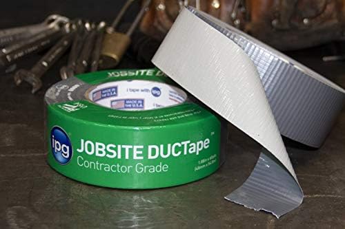 IPG JobSite DUCTape, Contractor Grade Duct Tape, 1.88" x 60 yd, Silver (Single Roll) (Pack of 3)