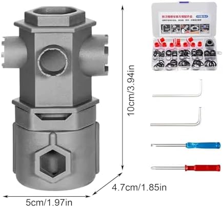 Tap Tool Kit, Plumbing Repair Wrench, Plumbing Kit, Under Sink Tools, Wrench for Drain Pipe, Faucet Maintenance Tools, Drain Hose 10 x 5 x 4.8cm