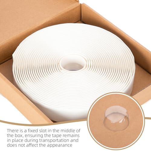 Butyl Tape, 1 in x 30 ft Black Waterproof RV Sealant Tape, 2 Pack | Non-hardening waterproof butyl rubber seals RV windows, roof leaks, pipe fixtures and EPDM patches; no caulk gun needed.