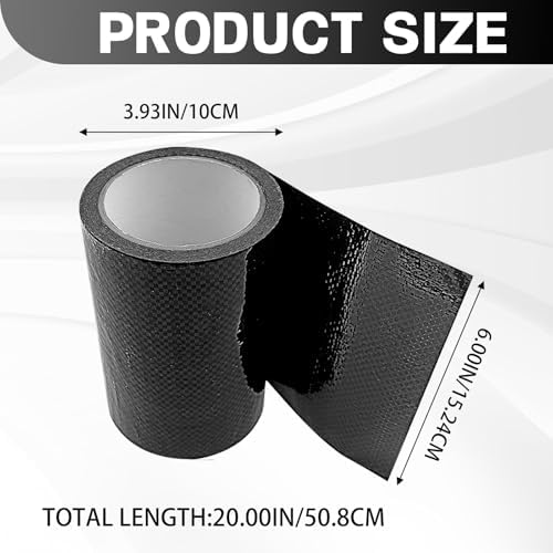 Automotive Universal 6 Inch x 20 Feet RV Underbelly Tape Waterproof Flex Belly Repair Patch for Motorhome Camper Travel Trailer RV Awning Tear Repair