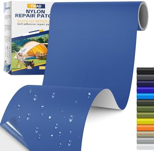 Fabric Repair Tape, Self Adhesive Nylon Repair Patch Kit Royal Blue 4"x 70"