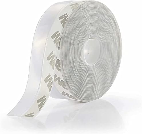 Weather Stripping Door Seal Strip,Door Strip Bottom for Doors Silicone Sealing Sticker Adhesive for Doors and Windows Gaps of Anti-Collision Silicone 5M/16FT (25MM, Transparent)