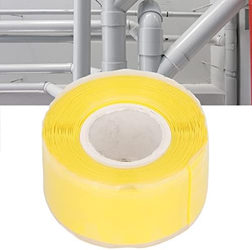 Rubber Tape, Hose Repair Tape 3 Meter Hose Tape for Leaking Hose Garden Hose Leak Repair Tape, Self Fusing Silicone Tape for Water Pipe Hose (Yellow)