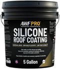 AWF PRO 100% Silicone Roof Coating, White, 5 Gallon