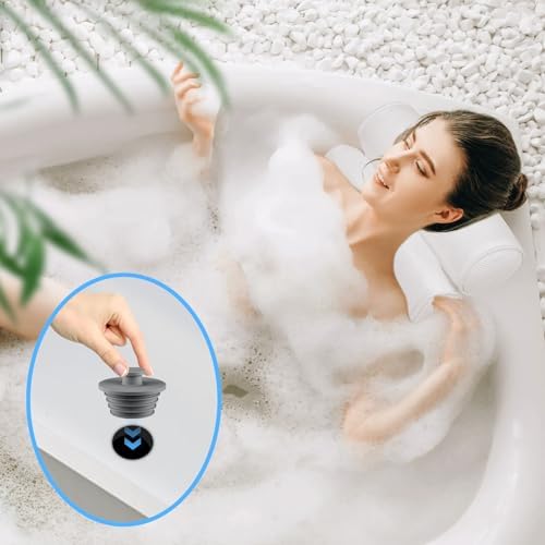 Aluvor Bathtub Stopper Drain Plug Bathroom Tub Plug Sink Stopper 2pcs