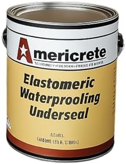 A-3025 Elastomeric Waterproofing Sealant Underseal Membrane, 1 Gallon Multi-Surface Leak Repair Indoor and Outdoor Coating