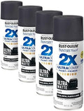 Rust-Oleum 331187 Painter's Touch 2X Ultra Cover Spray Paint, 12 oz, Ultra Matte Slate (Pack of 4)
