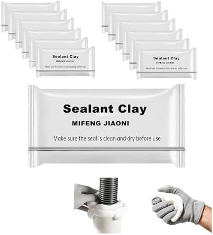 8 pcs Sealant Mastic Waterproof Wall Repair Sealing Clay for Air Conditioning Hole and Drainage Pipes Gap Wall Hole Repair Quick Mending Mud Putty