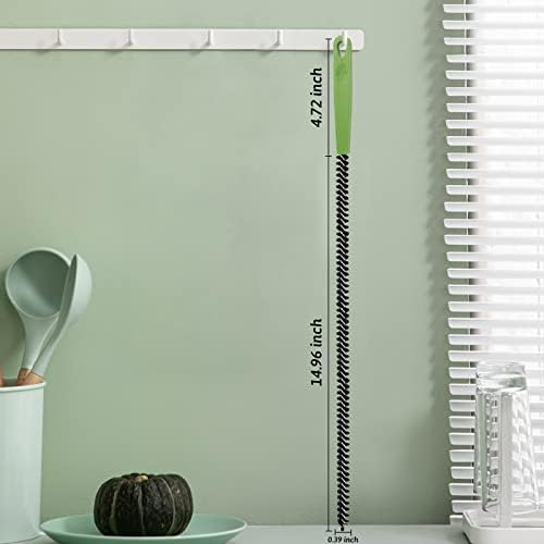 Sewer Drain Brush, Drain Clog Remover, 19.8inch Flexible Long Pipe Snake Hair Clogs Catcher Cleaner Tool for Toilet, Kitchen Sink, Sewer Drain, Bathroom Tub