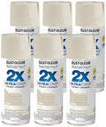 Rust-Oleum 334023-6PK Painter's Touch 2X Ultra Cover Spray Paint, 12 oz, Gloss Almond, 6 Pack