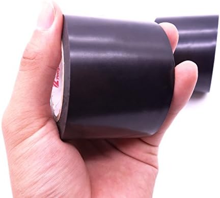 Maveek 2 Rolls Electrical Tape 2 Inch Waterproof Repair Insulation PVC Tape, for Fixing Frayed Wire Indoor Outdoor Pipes, 20% Stretch Self Adhesive Garage Workshop Tool Bag
