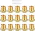 METALLIXITY 15PCS 3/8" MNPT x 1/4" FNPT Thread Brass Hex Bushing Extension | Brass Pipe Fittings, Tube Adapters Convert with Sealing Tape for Water Line, Tub Spout/Shower Head