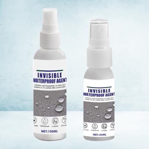 2 Pcs Waterproofing Spray Glue 100ml Permeable Nano Coating for Roof and Outdoor Wall Repair Water Resistant Paint Macromolecule Copolymer Material