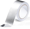 Aluminum Foil Heat Shield Tape, Silver Self-Adhesive Reflective Heat Resistant Thermal Foil Tape, Fiberglass Heat Shielding Cool Tapes for Hose and Auto Use