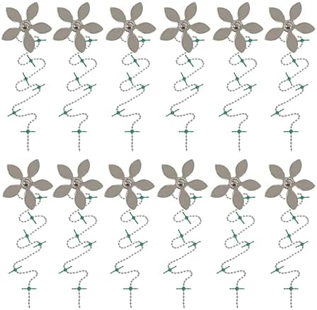 DrainWig Shower Drain Hair Catcher – Disposable Bathroom Hair Trap, Easy to Install in Shower Drain Cover, Helps Prevent Clogs – As Seen on Shark Tank - Silver Flower (12-Pack)