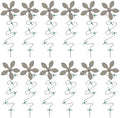 DrainWig Shower Drain Hair Catcher – Disposable Bathroom Hair Trap, Easy to Install in Shower Drain Cover, Helps Prevent Clogs – As Seen on Shark Tank - Silver Flower (12-Pack)
