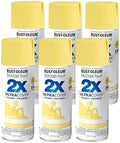 Rust-Oleum 263148 Satin Lemon Grass Painters Touch 2X Spray Paint, 12 oz., Aerosol Can (Pack of 6)