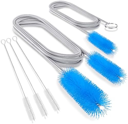 SARDVISA Drain Cleaning Brush, 66 Inch Flexible Pipe Cleaner, 3 Straw Brush