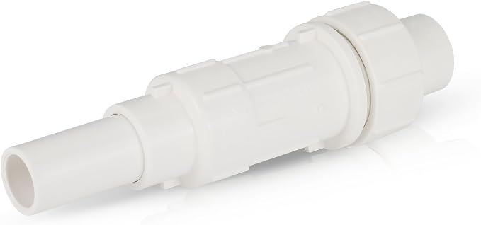 (Pack of 1) EFIELD 3 Inch PVC Expansion Repair Coupling for Broken or Cracked Pipe, Schedule 40, White,(PVC035)