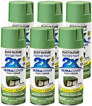 Rust-Oleum Painter's Touch 2X Ultra Cover Spray Paint, Satin Leafy Green