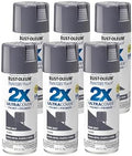 Rust-Oleum 334031-6PK Painter's Touch 2X Ultra Cover Spray Paint, 12 oz, Gloss Dark Gray, 6 Pack